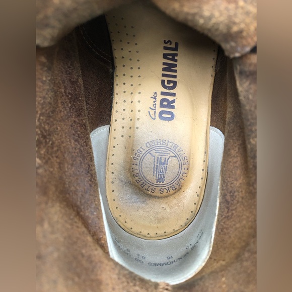 MENS CLARKS LEATHER LACE UP BOOTS - Picture 6 of 8